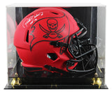 Buccaneers Ronde Barber "HOF 23" Signed Rave F/S Speed Rep Helmet W/ Case BAS W