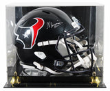Texans Nico Collins Signed Full Size Speed Rep Helmet W/ Case BAS Witnessed 1