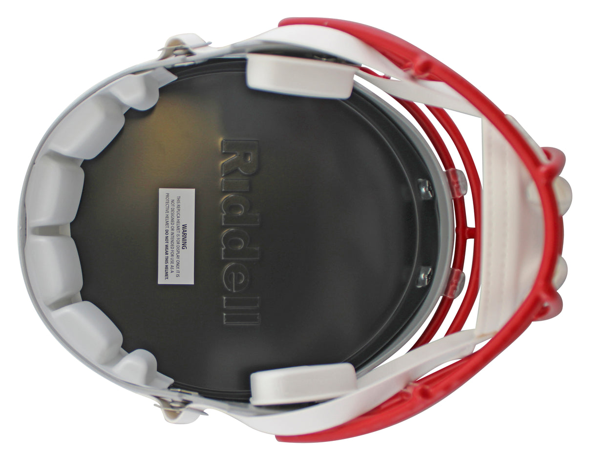 Patriots Wes Welker Authentic Signed Full Size Speed Rep Helmet JSA Witness