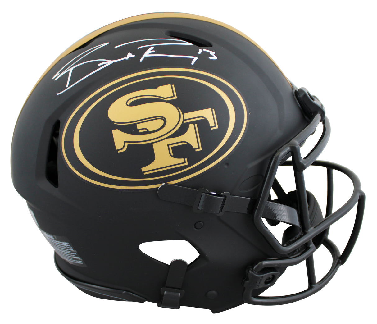 49ers Brock Purdy Signed Eclipse Full Size Speed Proline Helmet W/ Case BAS Wit
