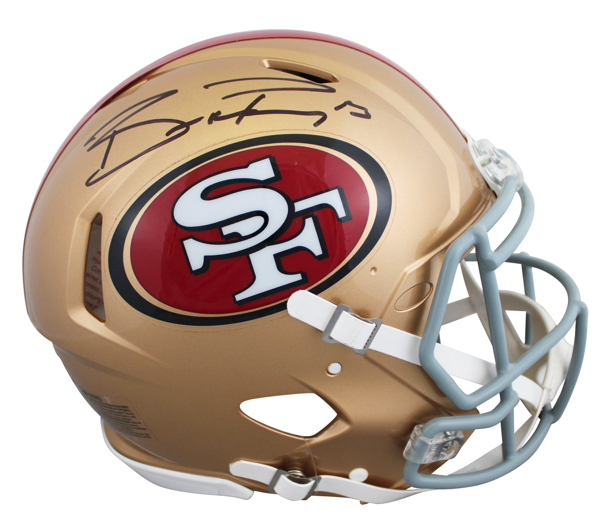 49ers Brock Purdy Signed Full Size Speed Proline Helmet W/ Case BAS Witnessed