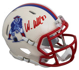Patriots Wes Welker Signed Retro Speed Mini Helmet W/ Case JSA Witnessed