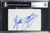 Will Smith Men In Black Authentic Signed 4x6 Index Card Autographed BAS Slabbed