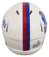 Patriots Wes Welker Signed Retro Speed Mini Helmet W/ Case JSA Witnessed