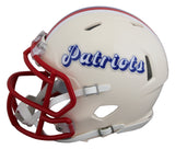 Patriots Wes Welker Signed Retro Speed Mini Helmet W/ Case JSA Witnessed