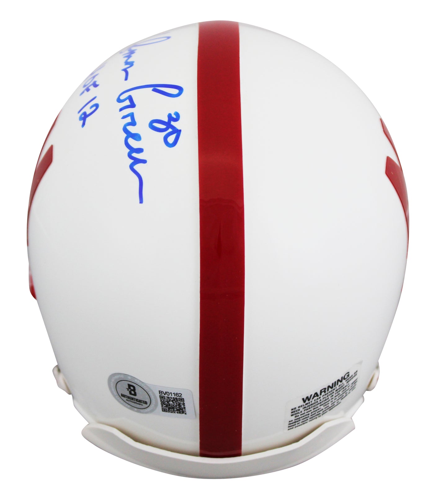 Nebraska Ahman Green "HOF 12" Authentic Signed VSR4 Rep Mini Helmet BAS #BV01162