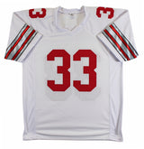 Ohio State Jack Sawyer Authentic Signed White Pro Style Jersey Autographed BAS 2