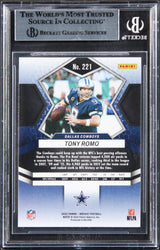 Cowboys Tony Romo Authentic Signed 2022 Panini Mosaic #221 Card BAS Slabbed 2