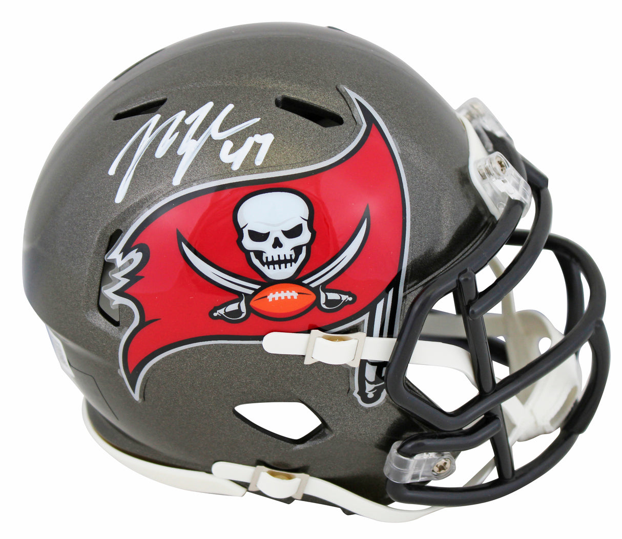 Buccaneers John Lynch Authentic Signed Speed Mini Helmet W/ Case BAS Witnessed