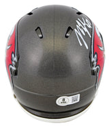 Buccaneers John Lynch Authentic Signed Speed Mini Helmet W/ Case BAS Witnessed