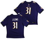 Ravens Jamal Lewis Authentic Signed Purple Nike Game Jersey Autographed BAS