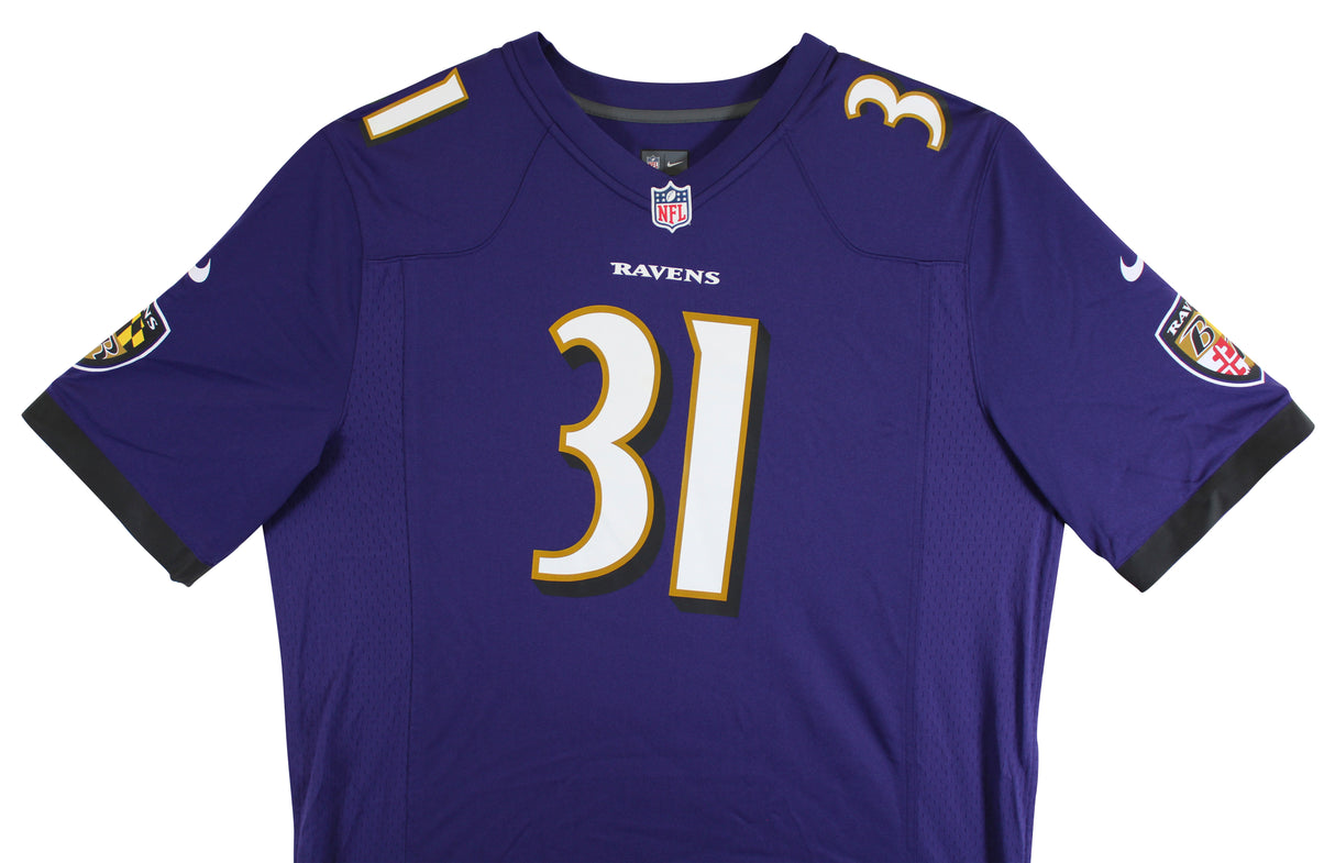 Ravens Jamal Lewis Authentic Signed Purple Nike Game Jersey Autographed BAS