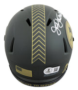 Steelers Jack Lambert "HOF 90" Signed STS IV Speed Mini Helmet W/ Case BAS Wit