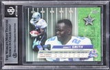 Cowboys Emmit Smith Authentic Signed 1992 Ultra #88 Card BAS Slabbed