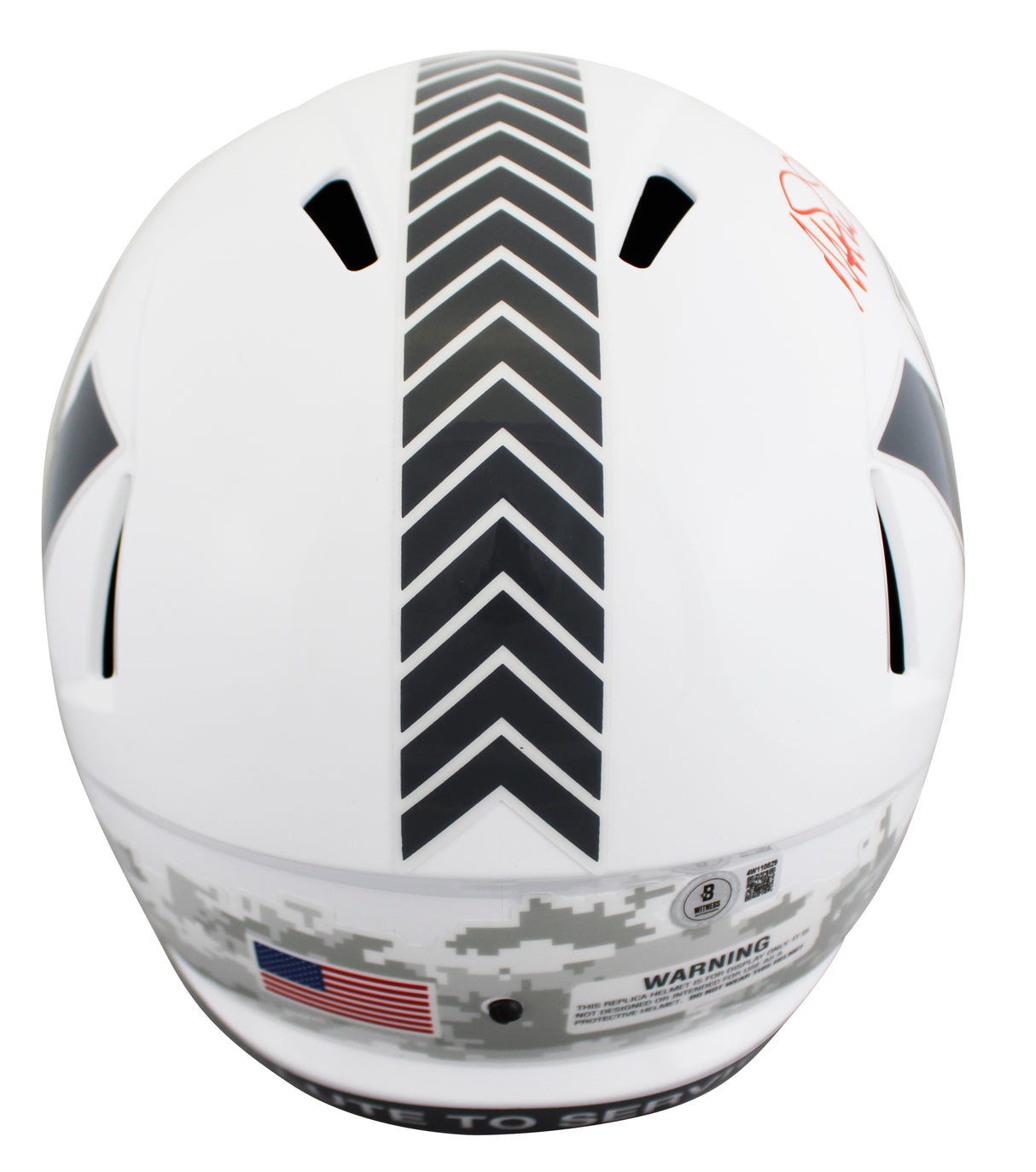 Commanders Magic Johnson Signed STS III F/S Speed Rep Helmet w/ Red Sig BAS W