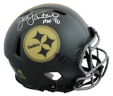 Steelers Jack Lambert "HOF" Signed STS IV F/S Speed Proline Helmet W/ Case BAS W