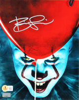 Bill Skarsgard Authentic Signed 8x10 Framed Vertical Pennywise Balloon Photo BAS