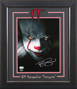 Bill Skarsgard Signed 11x14 Framed Vertical Pennywise Closeup Photo BAS