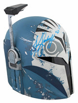 Katee Sackhoff The Mandalorian "2x Insc" Authentic Signed Helmet BAS #BN73163