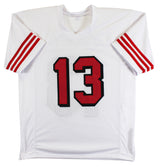 Brock Purdy Authentic Signed White Pro Style Jersey w/ Dropshadow BAS Witnessed