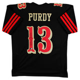 Brock Purdy Authentic Signed Black Alternate Pro Style Jersey BAS Witnessed