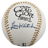 Tigers Lou Whitaker Signed Rawlings Gold Glove Logo OML Baseball BAS #BU87539