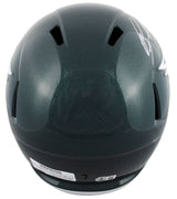 Eagles Brandon Graham Signed F/S Speed Rep Helmet W/ Case w/ Silver Sig BAS Wit