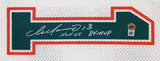 Dolphins Dan Marino "HOF MVP" Signed White 1990 TB Mitchell & Ness Jersey BAS 1
