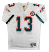 Dolphins Dan Marino "HOF MVP" Signed White 1990 TB Mitchell & Ness Jersey BAS 1