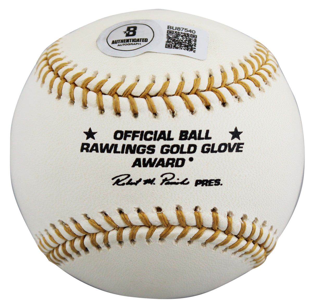 Tigers Lou Whitaker Signed Rawlings Gold Glove Logo OML Baseball BAS #BU87540