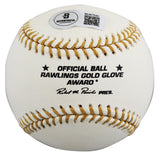 Tigers Lou Whitaker Signed Rawlings Gold Glove Logo OML Baseball BAS #BU87540