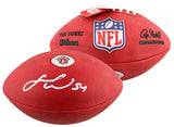 49ers Fred Warner Signed "The Duke" 75th Anniversary Football W/ Case BAS Wit