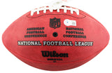 49ers Fred Warner Signed Wilson "The Duke" 75th Anniversary Football BAS Witness