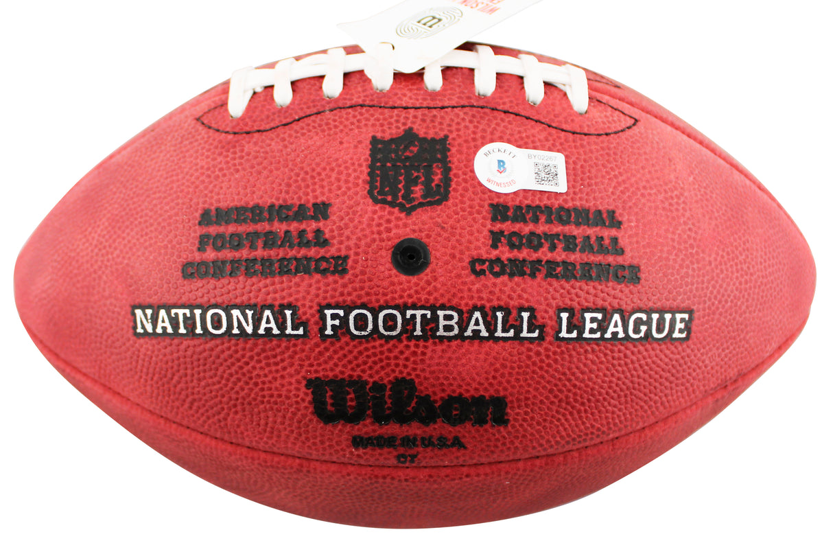 49ers Fred Warner Signed "The Duke" 75th Anniversary Football W/ Case BAS Wit