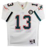 Dolphins Dan Marino "HOF MVP" Signed White 1990 TB Mitchell & Ness Jersey BAS 2