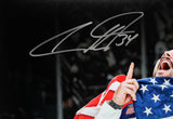 Auston Matthews Team USA Signed 16x20 Horizontal Gold Medal Photo Fanatics