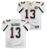 Dolphins Dan Marino "HOF, 84 MVP" Signed White 1990 TB M&N Jersey BAS #BX37027
