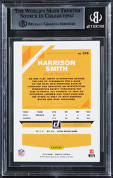 Vikings Harrison Smith Authentic Signed 2019 Donruss #159 Card BAS Slabbed