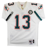 Dolphins Dan Marino "HOF, 84 MVP" Signed White 1990 TB M&N Jersey BAS #BX37026
