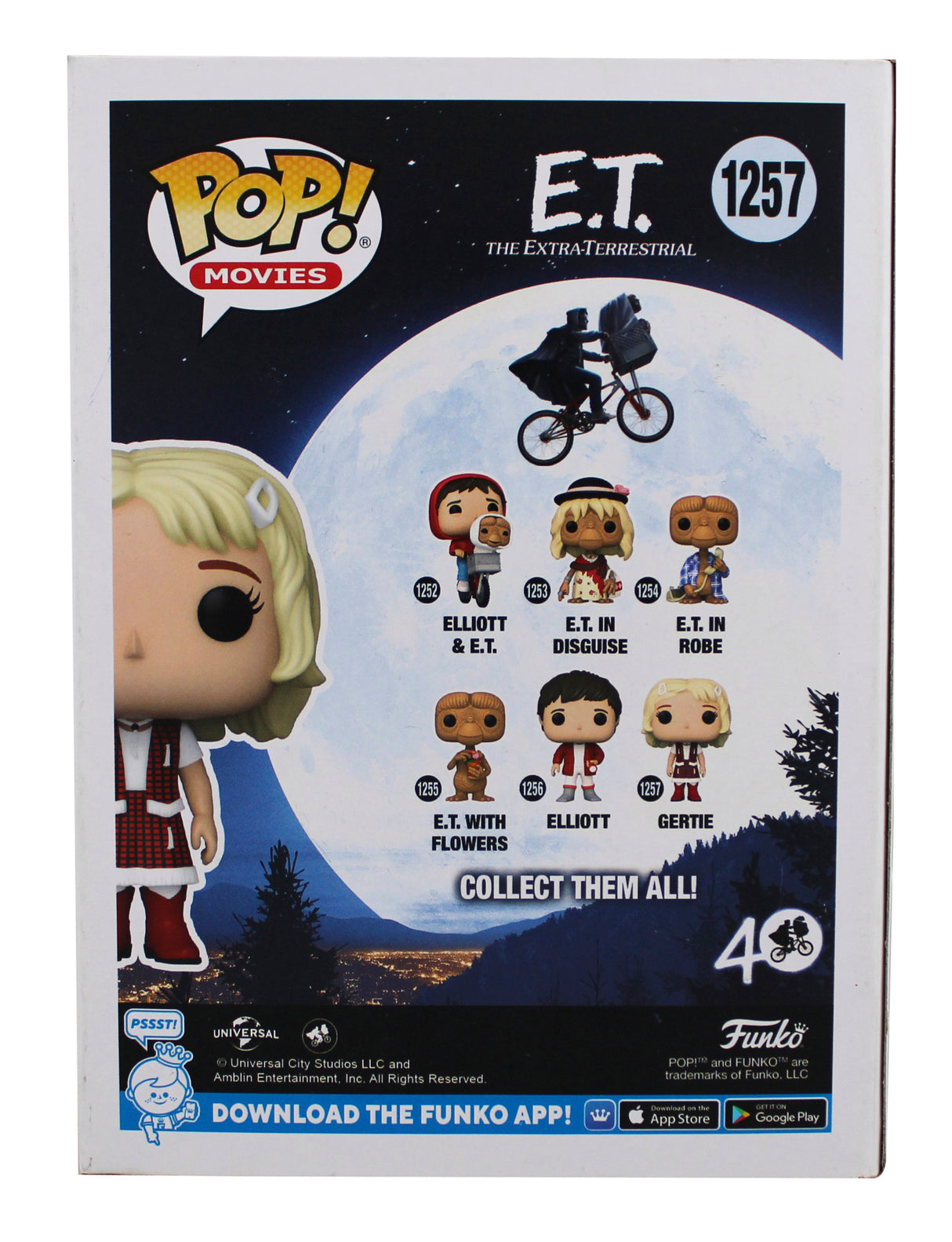 Drew Barrymore E.T. Signed Gertie #1257 Funko Pop Vinyl Figure JSA #CI46742