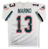 Dolphins Dan Marino "HOF, 84 MVP" Signed White 1990 TB M&N Jersey BAS #BX37024