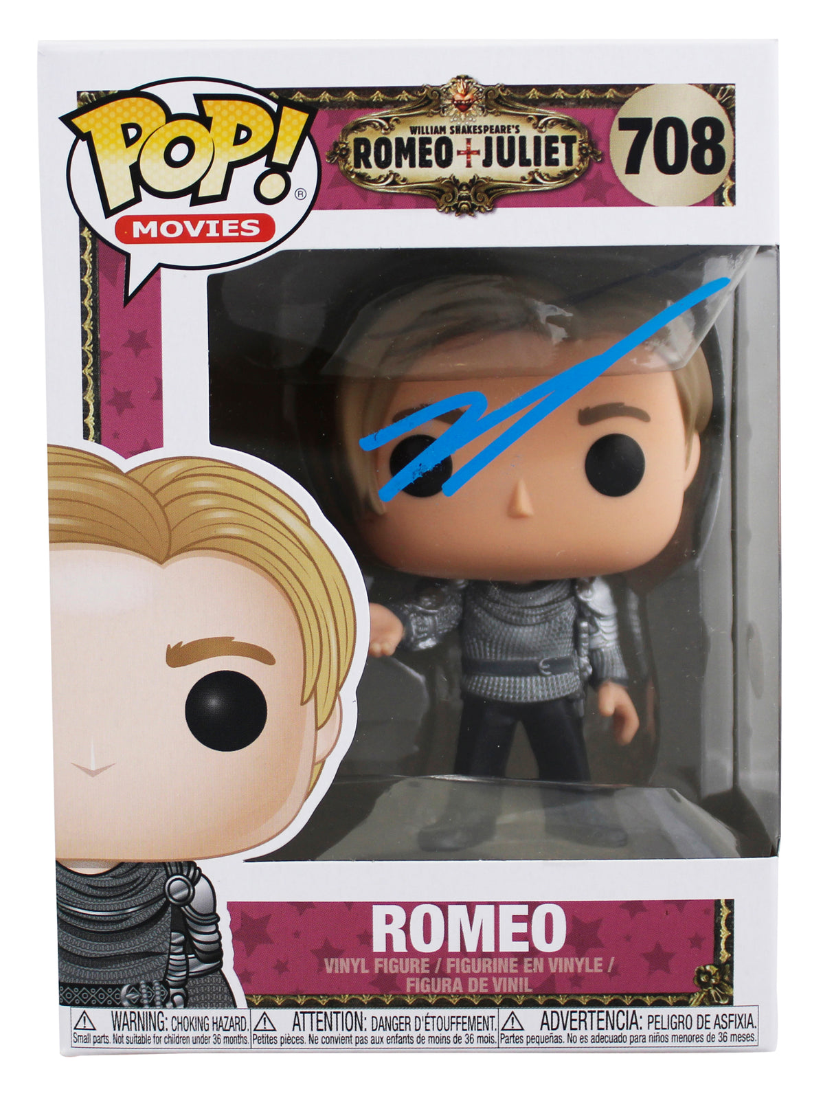 Leonardo DiCaprio Romeo & Juliet Signed #708 Funko Pop Vinyl Figure JSA #CF71502