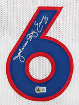Julius "Dr. J" Erving Authentic Signed White Pro Style Framed Jersey BAS