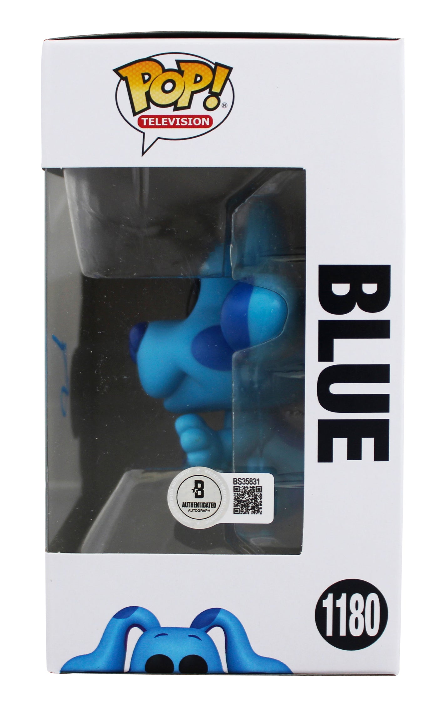Steve Burns Blue's Clues Signed Blue #1180 Funko Pop Vinyl Figure BAS #BS35831