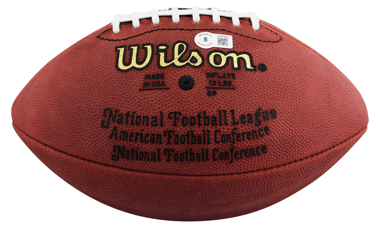 Broncos Peyton Manning Authentic Signed Wilson Official Football BAS #BJ054862