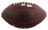 Jets Joe Namath Signed Official Wilson Throwback "Duke" Football BAS #BW21093