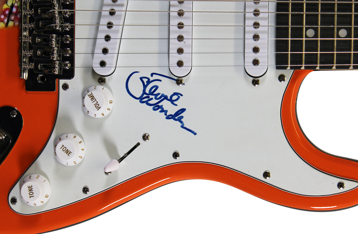 Stevie Wonder Authentic Signed Wrapped Glarry Electric Guitar JSA #ZZ42728