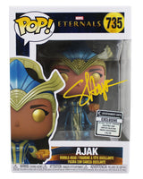 Salma Hayek Eternals Signed Ajak #735 Funko Pop Vinyl Figure BAS Wit #W463736