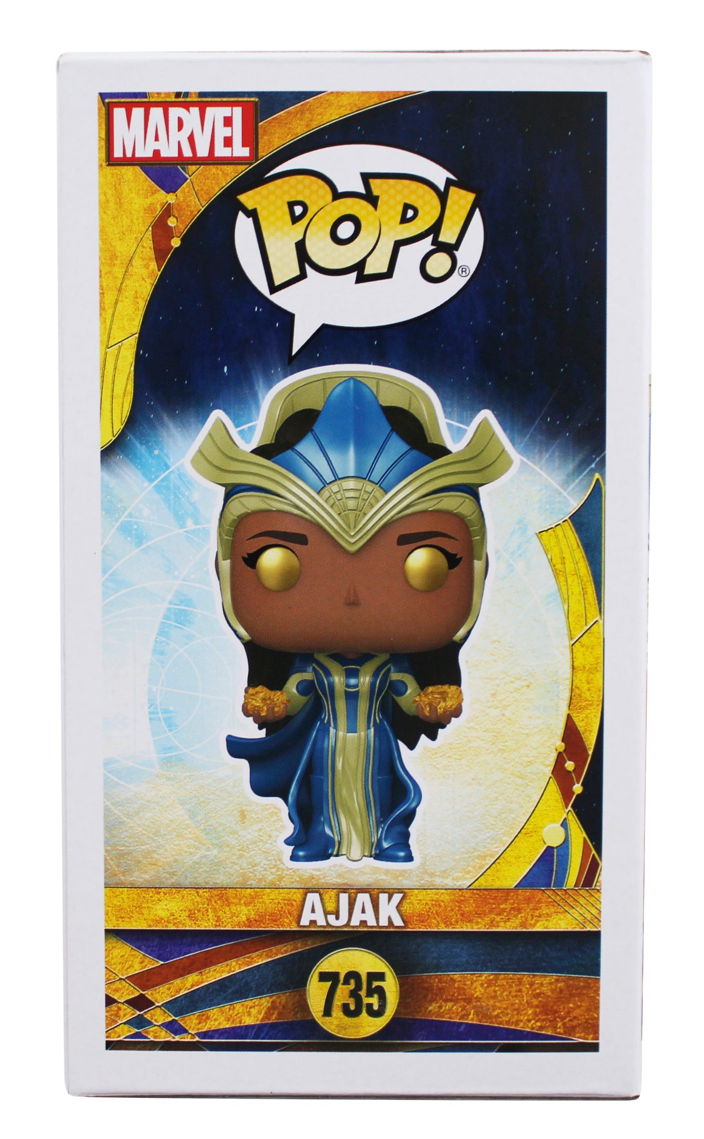 Salma Hayek Eternals Signed Ajak #735 Funko Pop Vinyl Figure BAS Wit #W463736