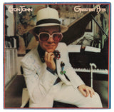 Elton John "Best Wishes" Authentic Signed Greatest Hits Album Cover BAS #AD85549